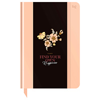 Ежедневник недатированный А5, 136л., 7БЦ BG "Flowery. Peach", глянцевая ламинация, отд.фольгой фото Ежедневник недатированный А5, 136л., 7БЦ BG "Flowery. Peach", глянцевая ламинация, отд.фольгой