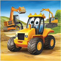 Пазл 16 эл. Maxi ТРИ СОВЫ "Строительная техника