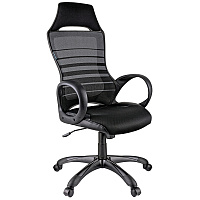 Кресло игровое Helmi HL-S05 "Podium", ткань/сетка/экокожа черная, пластик черный фото Кресло игровое Helmi HL-S05 "Podium", ткань/сетка/экокожа черная, пластик черный