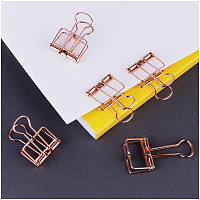 Зажимы для бумаг 19мм, MESHU "Rose Gold", 6шт., пакет с европодвесом фото Зажимы для бумаг 19мм, MESHU "Rose Gold", 6шт., пакет с европодвесом