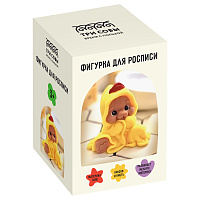 Набор для росписи из гипса ТРИ СОВЫ "Мишка в костюме уточки", высота фигурки 7см, с красками и кистью, картонная коробка фото Набор для росписи из гипса ТРИ СОВЫ "Мишка в костюме уточки", высота фигурки 7см, с красками и кистью, картонная коробка