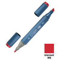 Маркер двусторонний для скетчинга Гамма "Студия", красный, корпус трехгранный, пулевид./клиновид. наконечники фото Маркер двусторонний для скетчинга Гамма "Студия", красный, корпус трехгранный, пулевид./клиновид. наконечники