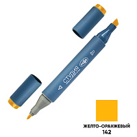 Маркер двусторонний для скетчинга Гамма "Студия", желто-оранжевый, корпус трехгранный, пулевид./клиновид. наконечники фото Маркер двусторонний для скетчинга Гамма "Студия", желто-оранжевый, корпус трехгранный, пулевид./клиновид. наконечники