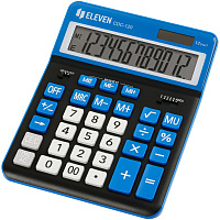 Калькулятор настольный Eleven CDC-120-BK/NV, 12 разрядов, двойное питание, 155*206*38мм, черный/темно-синий фото Калькулятор настольный Eleven CDC-120-BK/NV, 12 разрядов, двойное питание, 155*206*38мм, черный/темно-синий