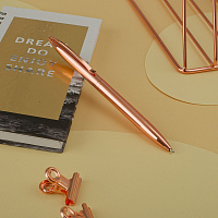 Ручка шариковая автоматическая MESHU "Rose gold" синяя, 1,0мм фото Ручка шариковая автоматическая MESHU "Rose gold" синяя, 1,0мм