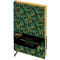 Ежедневник недатированный, А5, 136л., кожзам, Greenwich Line "Vision. Wild life", тон. блок, цветной срез фото Ежедневник недатированный, А5, 136л., кожзам, Greenwich Line "Vision. Wild life", тон. блок, цветной срез