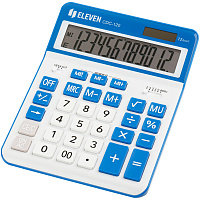 Калькулятор настольный Eleven CDC-120-WH/NV, 12 разрядов, двойное питание, 155*206*38мм, белый/темно-синий фото Калькулятор настольный Eleven CDC-120-WH/NV, 12 разрядов, двойное питание, 155*206*38мм, белый/темно-синий