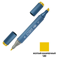 Маркер двусторонний для скетчинга Гамма "Студия", желтый канареечный, корпус трехгранный, пулевид./клиновид. наконечники фото Маркер двусторонний для скетчинга Гамма "Студия", желтый канареечный, корпус трехгранный, пулевид./клиновид. наконечники
