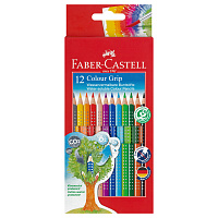 Карандаши цветные Faber-Castell Colour Grip 12 цветов трехгранные фото Карандаши цветные Faber-Castell Colour Grip 12 цветов трехгранные