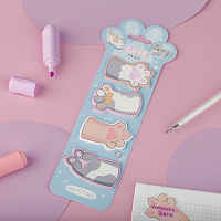 Флажки-закладкиMESHU "Cute Paws", 20л*4 цвета, европодвес фото Флажки-закладкиMESHU "Cute Paws", 20л*4 цвета, европодвес