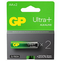 Батарейка GP Ultra Plus G-Tech AA (LR6) 15AUP алкалиновая, BC2 фото Батарейка GP Ultra Plus G-Tech AA (LR6) 15AUP алкалиновая, BC2