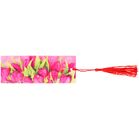 Закладка для книг 3D с линейкой, 150*55мм, ArtSpace "Tulips", декоративный шнурок фото Закладка для книг 3D с линейкой, 150*55мм, ArtSpace "Tulips", декоративный шнурок