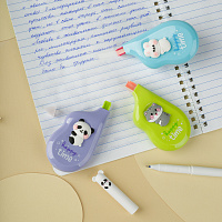 Корректирующая лента MESHU "Happy friends", 5мм*8м, блистер, европодвес, ассорти фото Корректирующая лента MESHU "Happy friends", 5мм*8м, блистер, европодвес, ассорти