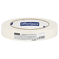 Клейкая лента малярная OfficeSpace, 19мм*50м, ШК фото Клейкая лента малярная OfficeSpace, 19мм*50м, ШК