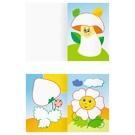 Раскраска с цв. фоном А5, 8 стр., ТРИ СОВЫ "Для малышей. Выпуск 2