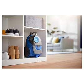 Пылесос PHILIPS XB2022/01 с контейнером "циклон", 1800 Вт, мощность всасывания 360 Вт, синий