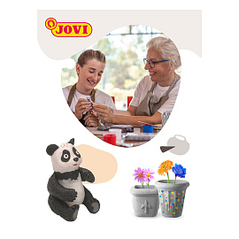 Паста для моделирования для лепки Jovi самозатвердевающая серая 1000 г