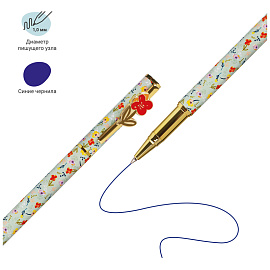 Ручка шариковая MESHU "Bloom" синяя, 1,0мм