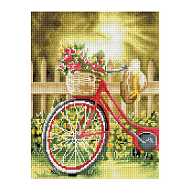 Алмазная мозаика ТРИ СОВЫ "Солнечный день", 30*40см, холст на деревянном подрамнике, картонная коробка с пластиковой ручкой