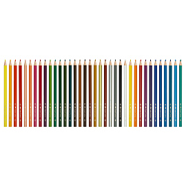 Карандаши цветные Faber-Castell "Замок", 36цв., шестигр., заточ., картон, европодвес фото Карандаши цветные Faber-Castell "Замок", 36цв., шестигр., заточ., картон, европодвес