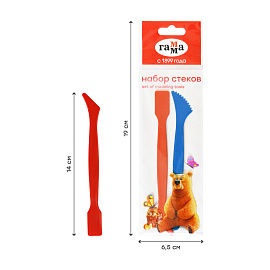 Набор стеков Гамма, 2шт., пластик, пакет, европодвес фото Набор стеков Гамма, 2шт., пластик, пакет, европодвес