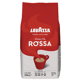 Кофе в зёрнах Lavazza Rossa 1 кг (пакет)