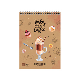 Скетчбук-блокнот 60л., А5 ArtSpace "Сладкая жизнь", на гребне, 120г/м2