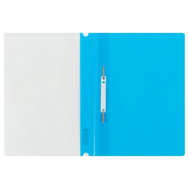 Папка-скоросшиватель пластик. СТАММ А4, 160мкм, голубая с прозр. верхом