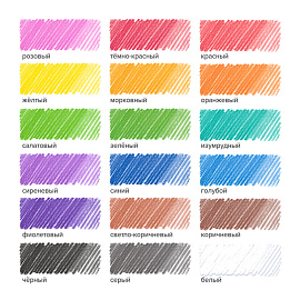 Карандаши цветные ПИФАГОР ЭКО "КЛАССИК", 18 цветов, шестигранные, 182049