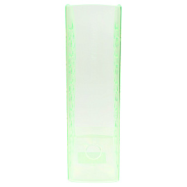 Лоток для бумаг вертикальный СТАММ "Вега", тонированный неоновый зеленый, ширина 90мм