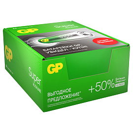 Батарейка GP Super G-Tech AA (LR6) 15A алкалиновая, SB4 фото Батарейка GP Super G-Tech AA (LR6) 15A алкалиновая, SB4