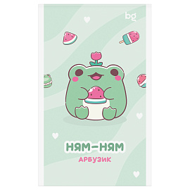 Блокнот А6 32л., на скрепке BG "Сладкие булочки", блестки