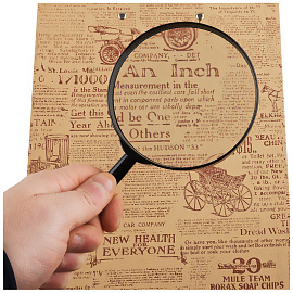 Лупа OfficeSpace, 100мм, 3-х кратное увеличение, карт. коробка, европодвес фото Лупа OfficeSpace, 100мм, 3-х кратное увеличение, карт. коробка, европодвес