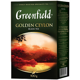 Чай листовой черный Greenfield Golden Ceylon 100 г