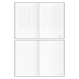 Ежедневник недатированный, А5, 136л., кожзам, MESHU "Magic. Catffee house", тон. блок, аппликация с анимированным изображением, закладка-ляссе