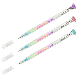 Ручка гелевая MESHU "Diamonds" , радужная, 0,7мм фото Ручка гелевая MESHU "Diamonds" , радужная, 0,7мм