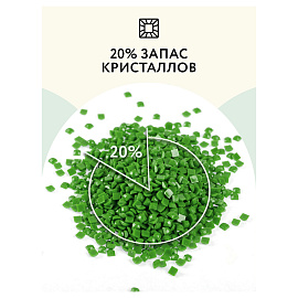 Алмазная мозаика ТРИ СОВЫ "Садовые цветы", 30*40см, холст на деревянном подрамнике, картонная коробка с пластиковой ручкой