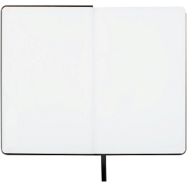 Скетчбук 80л., 130*210 Гамма "Студия", черный, твердая обложка, на резинке, белая, 140г/м2