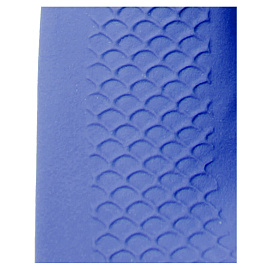 Перчатки КЩС латексные Hq Profiline с хлопковым напылением синие (размер 9, L, 74735)