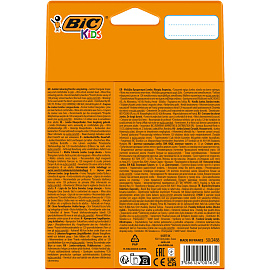 Карандаши цветные BIC Kids Evolution 12 карандашей 12 цветов трёхгранные (утолщённые)