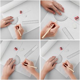 Калька под карандаш 625мм*20м OfficeSpace, 40г/м2, в рулоне