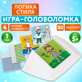 Настольная логическая игра IQ ТРЕНИНГ "Логика стиля", 1TOY, Т25561