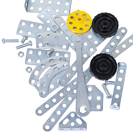 Конструктор металлический ЮНЛАНДИЯ "Для уроков труда №2", развивающий, 290 элементов, 104680 фото Конструктор металлический ЮНЛАНДИЯ "Для уроков труда №2", развивающий, 290 элементов, 104680