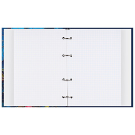 Тетрадь на кольцах А5, 120л., BG "Витраж", глянцевая ламинация, тиснение фольгой