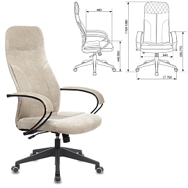 Кресло офисное CH-608, ткань, бежевое, 1614483