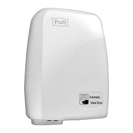 Сушилка для рук электрическая Puff-120 сенсорная белая фото Сушилка для рук электрическая Puff-120 сенсорная белая