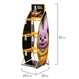 Дисплей для размещения товара настольный DURACELL, 2х3 крючка, 70000267 фото Дисплей для размещения товара настольный DURACELL, 2х3 крючка, 70000267