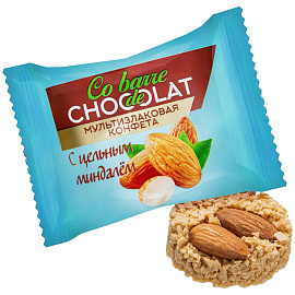 Конфеты шоколадные Co barre de Chocolat мультизлаковые с цельным миндалем 200 г