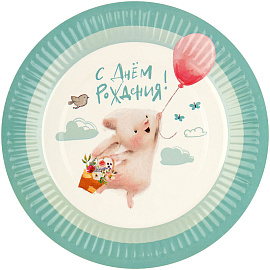 Тарелки бумажные MESHU "Сute bunny", 18см, 6шт.