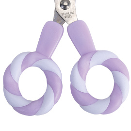 Ножницы FUNSTER (ФАНСТЕР) 130 мм, фигурные ручки ЛЕДЕНЦЫ из ABS пластика, в дисплее, 238853